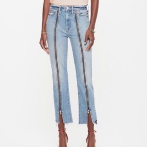 Mother denim rascal zipper jeans